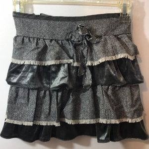 Charabia Wool Blend Ruffled Skirt Sz 5 France